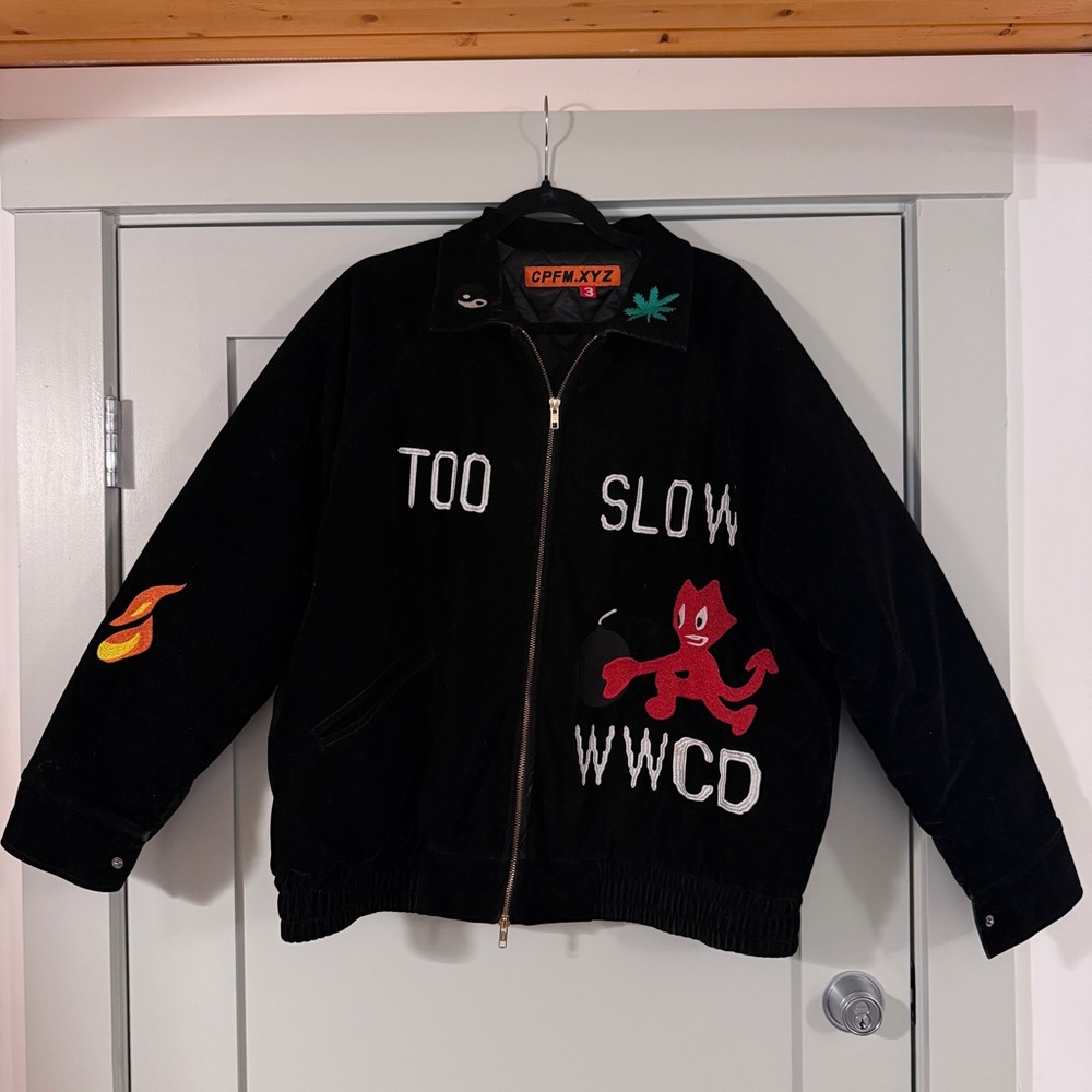Cactus Plant Flea Market Too Slow Jacket Velvet Embroidery (all occasions)